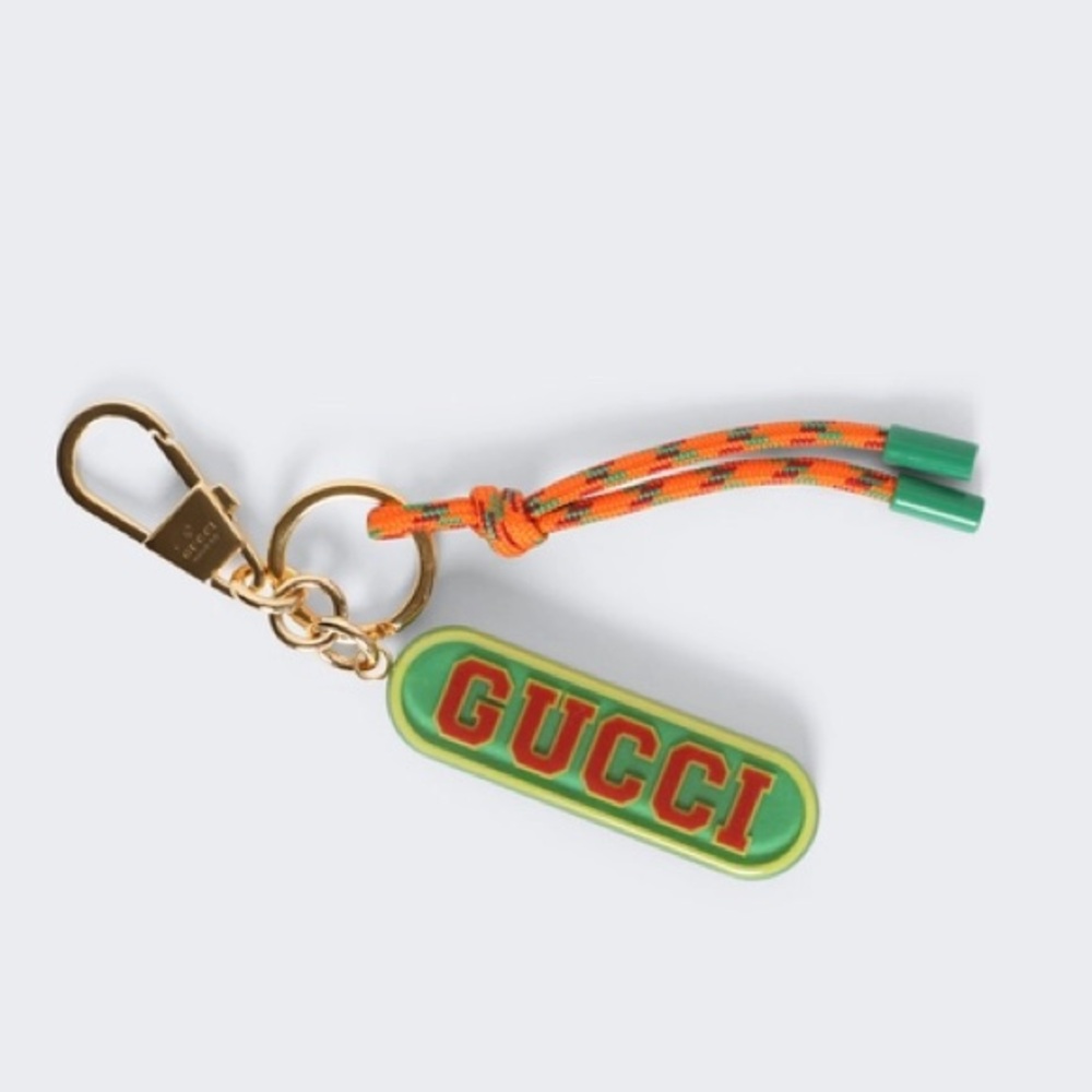 Gucci logo plexiglass keychain